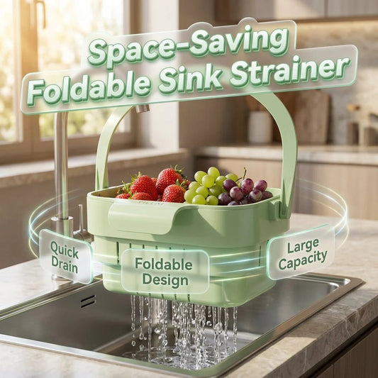 🏡✨ 2026 Upgraded Foldable Kitchen Sink Strainer – Cleaner Sink, Easier Life!
