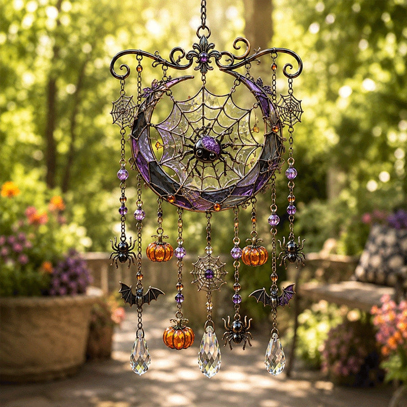 💥LAST DAY SALE 💥🔥 Halloween Glass Suncatcher Wind Chime