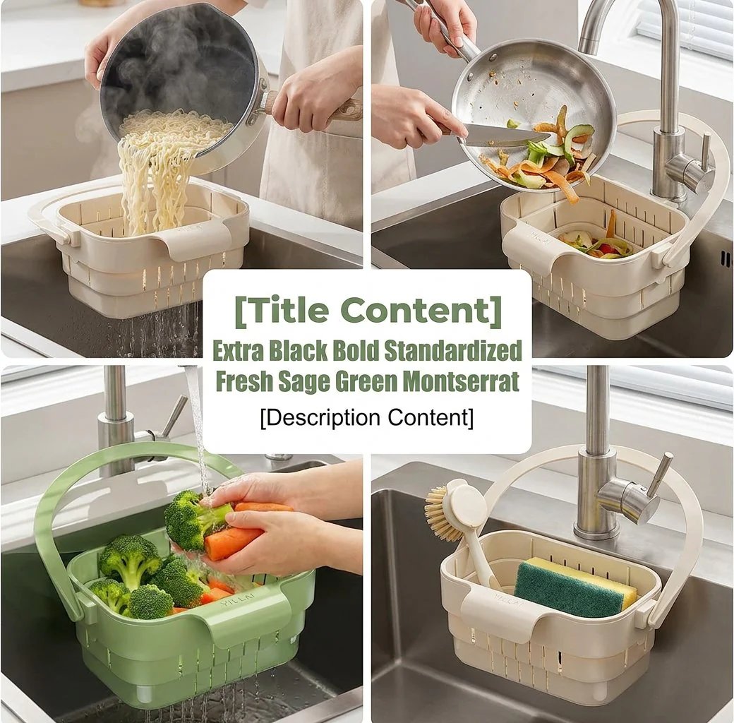 🏡✨ 2026 Upgraded Foldable Kitchen Sink Strainer – Cleaner Sink, Easier Life!