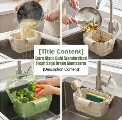 🏡✨ 2026 Upgraded Foldable Kitchen Sink Strainer – Cleaner Sink, Easier Life!