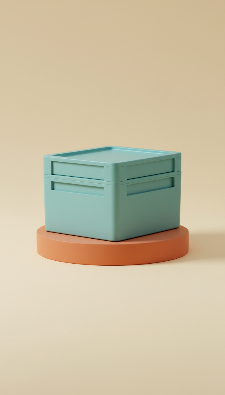 Stackable Storage Box with Snap Lids