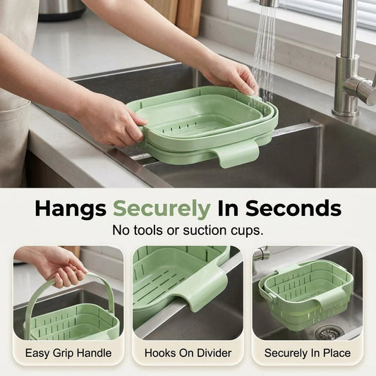 🏡✨ 2026 Upgraded Foldable Kitchen Sink Strainer – Cleaner Sink, Easier Life!