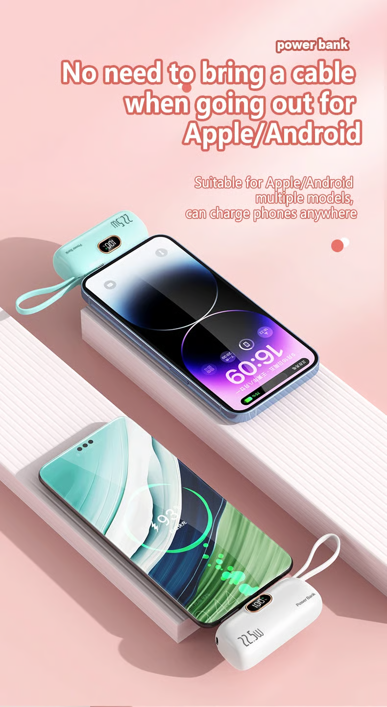 🎉⏰5000mAh Mini Portable Charger Power Bank for Phone🔋